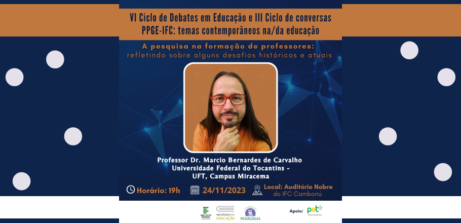 Encontro do VI Ciclo de Debates em Educação e III Ciclo de Conversas do PPGE-IFC: Temas contemporâneos na/da Educação