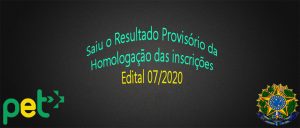 Resultado Provisório da Homologação das Inscrições – 2020