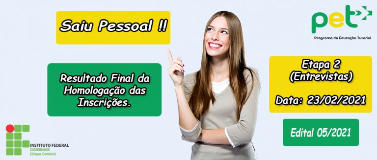 Resultado Final da homologação das inscrições