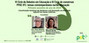 Ciclo de Debates em Educação e III Ciclo de Conversas PPGE-IFC