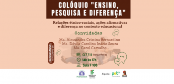 coloquio ensino pesquisa e difrenca