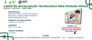 Curso de Inicialização Tecnológica para Pessoas Idosas